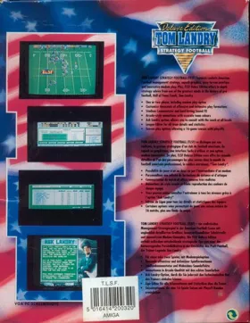 Tom Landry Strategy Football - Deluxe Edition_Disk2 box cover back